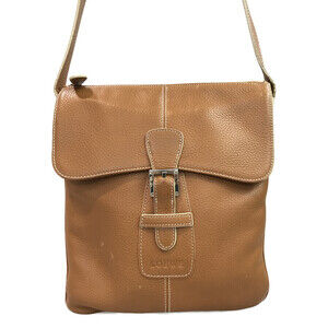 Loewe Senda Crossbody Shoulder Bag Leather Brown